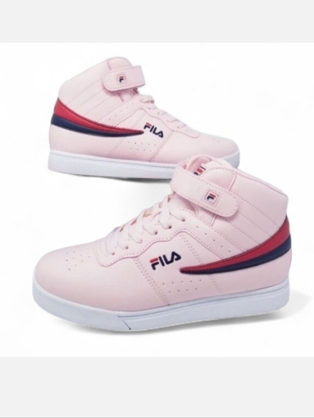 Fila Vulc 13 Tradition Pink Mid Top Lace Up Sneakers